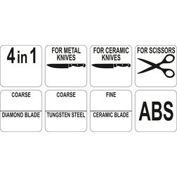 Brousek na nože 4v1 na keramické / ocelové nože