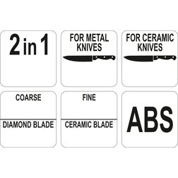 Brousek na nože 2v1 na keramické / ocelové nože