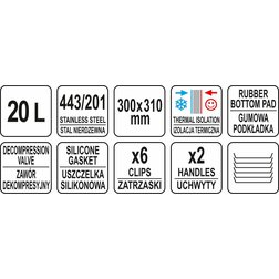 Gastronomický termos 20l NEREZ