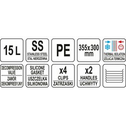 Gastronomický termos 15l PE
