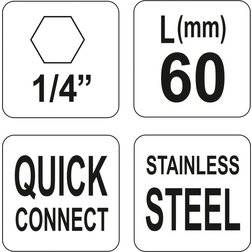 Držák do vrtačky 1/4" 60 mm QUICK