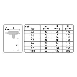 Sada šroubováků T imbus 8 ks 2,5 - 10 mm