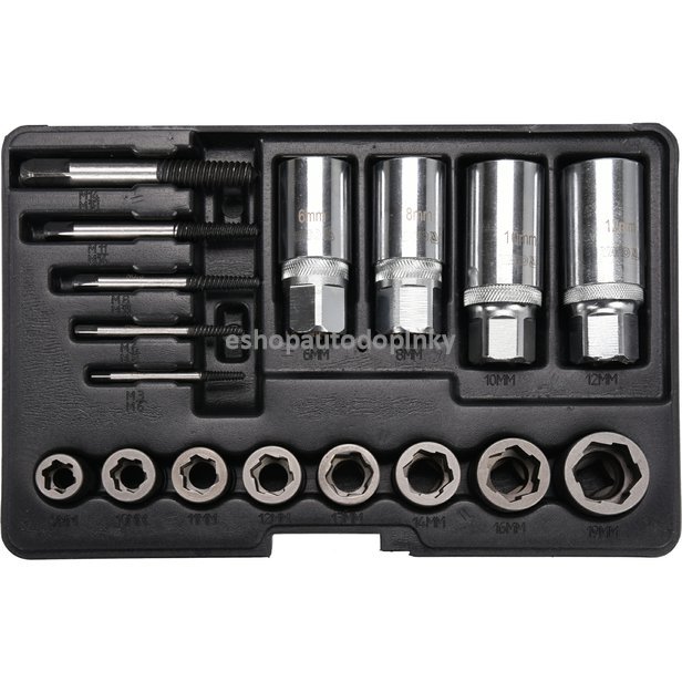 Sada vytahováků šroubů a čepů 17 ks