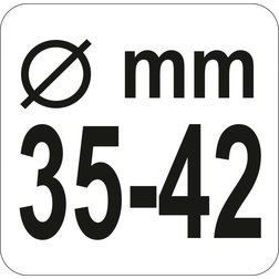 Přípravek na axiální táhla, pr. 35-42mm