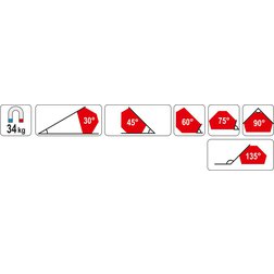 Úhelník magnetický ke svařování 34 kg
