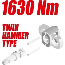 Utahovák pneumatický 3/4" 1630 Nm TWIN HAMMER
