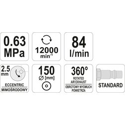 Bruska pneumatická 2,5 mm