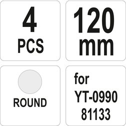 Sada sekáčů pro pneumatické kladivo 4ks