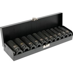 Sada nástavců 1/2" rázové šestihranné hluboké 11 ks