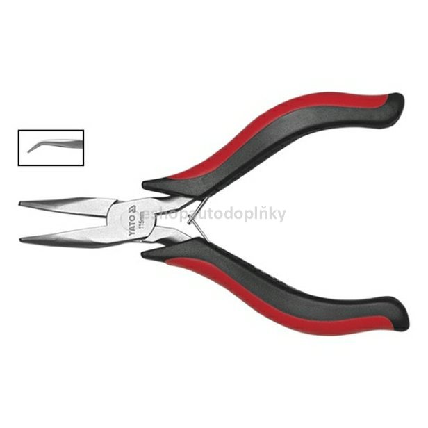 Kleště prodloužené ohnuté 115 mm mini