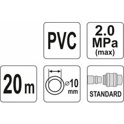 Hadice vzduchová PVC 10mm, 20m
