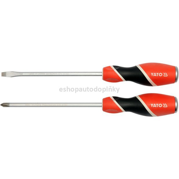 Sada šroubováků 2ks, - 6mm, + PH2, úderové