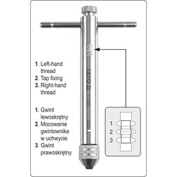 Vratidlo na závitníky typ T - M3-M10