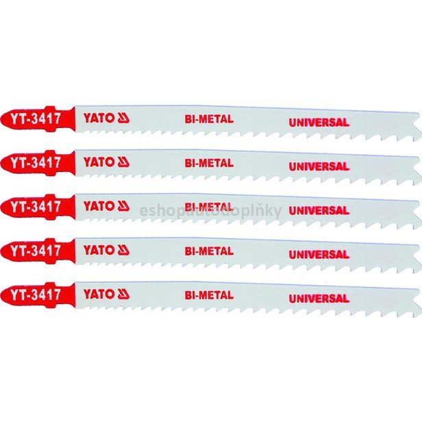 List pilový do přímočaré pily 130 mm UNI TPI10-5 5 ks Bi-Metal