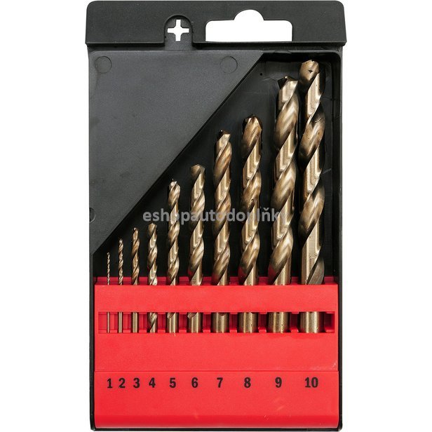 Sada vrtáků na kov 10ks HSS-COBALT 1-10mm
