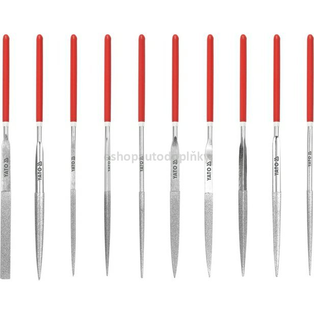 Sada pilníků jehlových diamantových 3 x 140 mm 10 ks 50 mm