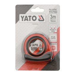 Metr svinovací 3 m x 16 mm autostop