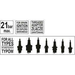 Měřící přístroj kompresního tlaku (hadička)