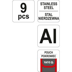 Multifunkční nůž 9 funkcí 160 mm