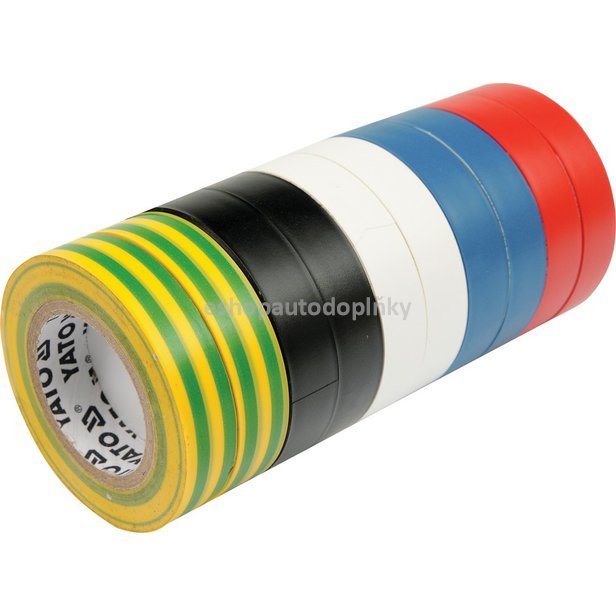 Páska izolační 19 x 0,13 mm x 20 m barevná 10 ks