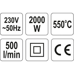 Pistole opalovací 2000 W