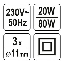 Pistole tavná Yato 20/80W