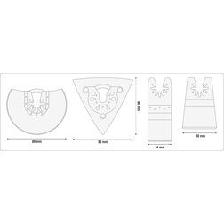 Multifunkční nástroj 18V - sada