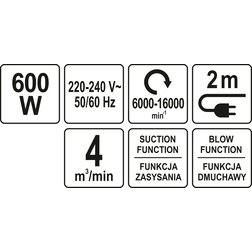 Elektrický fukar 600W