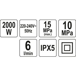 Vysokotlaký čistič 2000W 150BAR