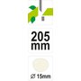 Nůžky zahradnické 205mm (průměr do 15mm) šikmý stříh