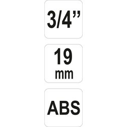 Rychlospojka hadicová 3/4", ABS plast,19mm