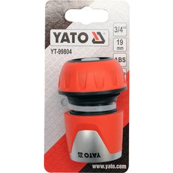 Rychlospojka hadicová 3/4", ABS plast,stop ventil,19mm