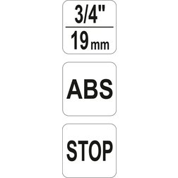 Rychlospojka hadicová 3/4", ABS plast,stop ventil,19mm