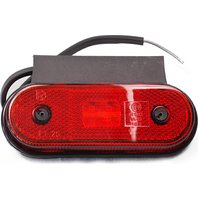 poziční LED světlo 12/24V, s držákem, červené