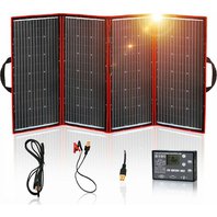 Solární panel rozkládací přenosný s PWM regulátorem 320W 12V/24V 194x95cm - do auta / na kempování