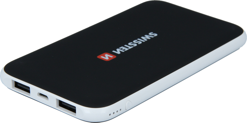 SWISSTEN BLACK CORE SLIM POWER BANK 5000 mAh