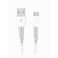 Swissten Datový kabel USB/ micro USB 1,0 m bílý
