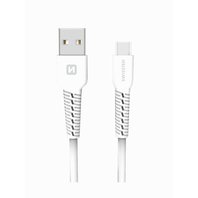 Swissten Datový kabel USB/ USB-C 1,0 m bílý