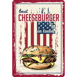 Retro cedule plech 200x300 Best Cheeseburger in Town