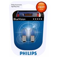 Philips BlueVision 12036BCB2 H6W BAX9s 12V 6W 2ks
