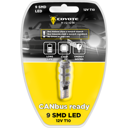 Coyote Vision 50160 9SMD LED T10 12V 2,16W CANbus ready bílá