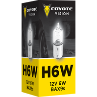 Coyote Vision 87855 H6W BAX9s 12V 6W 1ks