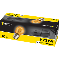 Coyote Vision 87862 PY21W BAU15s 12V 21W  oranž 10 ks