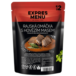 Rajská omáčka s hovězím masem