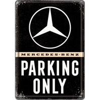 Retro cedule pohlednice plech 100x140  Mercedes-Benz Parking Only
