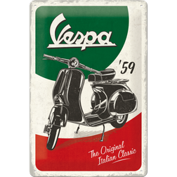 Retro cedule plech 200x300 Vespa The Italian Classic