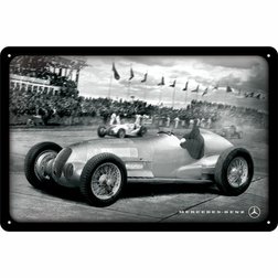 Retro cedule plech 200x300 Mercedes-Benz (Silver Arrow Racing)