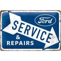 Retro cedule plech 200x300 Ford Servis and Repairs