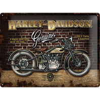 Retro cedule plech 300x400 Harley-Davidson Genuine 1933