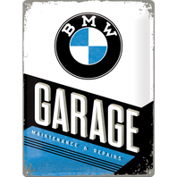 Retro cedule plech 300x400 BMW Garage